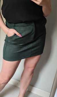 Zielona spódniczka mini