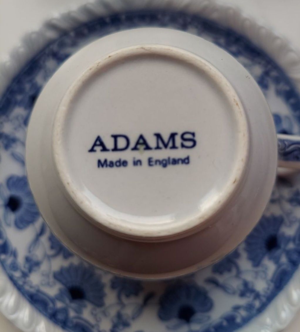 Adams porcelana angielska,  duo  , filiżanka ze spodkiem