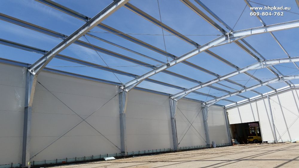 Konstrukcja stalowa. Ocynk. 15x30x4,5m. Producent. BHP KAD. Bartoszyce
