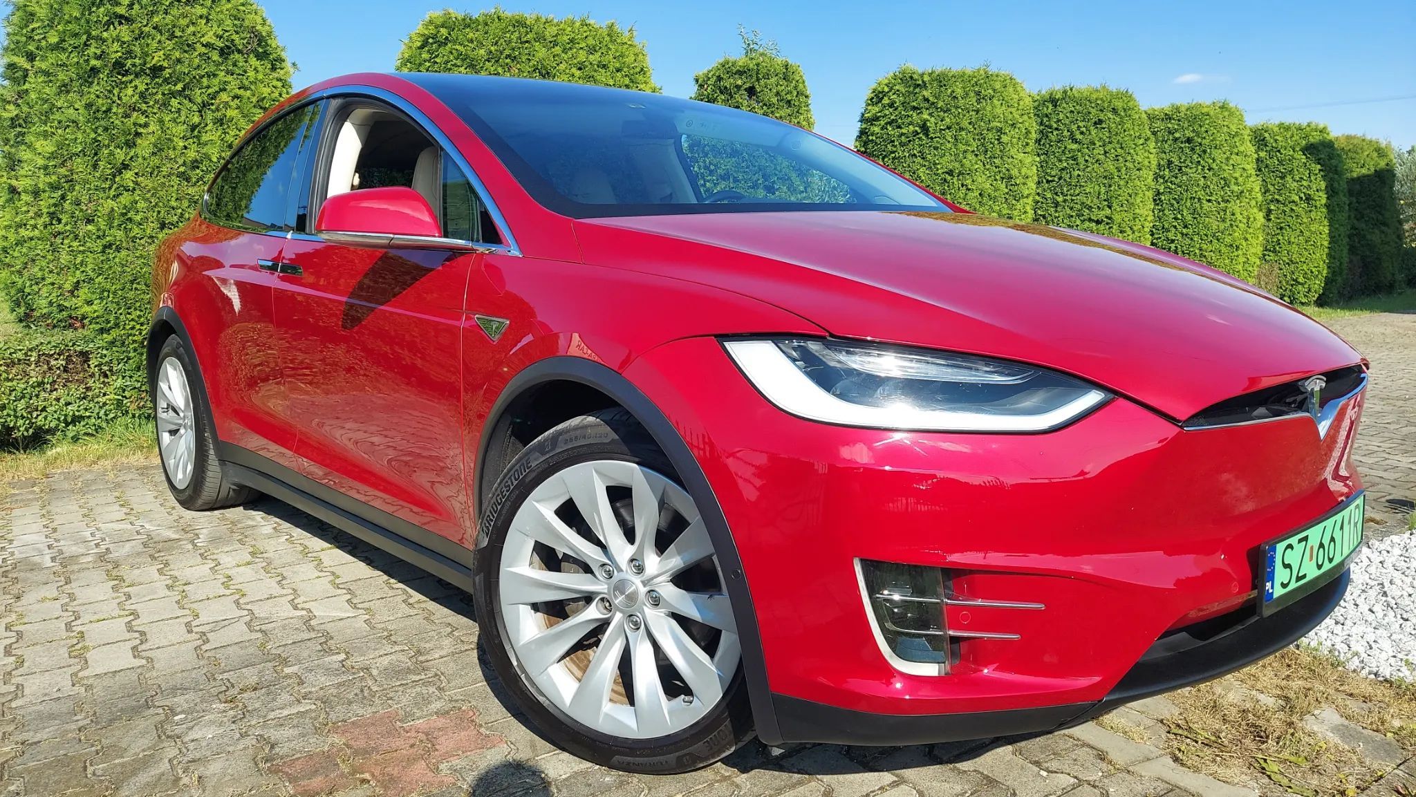 Tesla Model X DOŻYWOTNIE DARMOWE ładowanie na pojazd X90D, CCS, Europa Po serwisie !