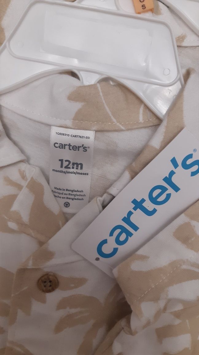 Брендовый Костюм Carters рубашка шорты 12 м США