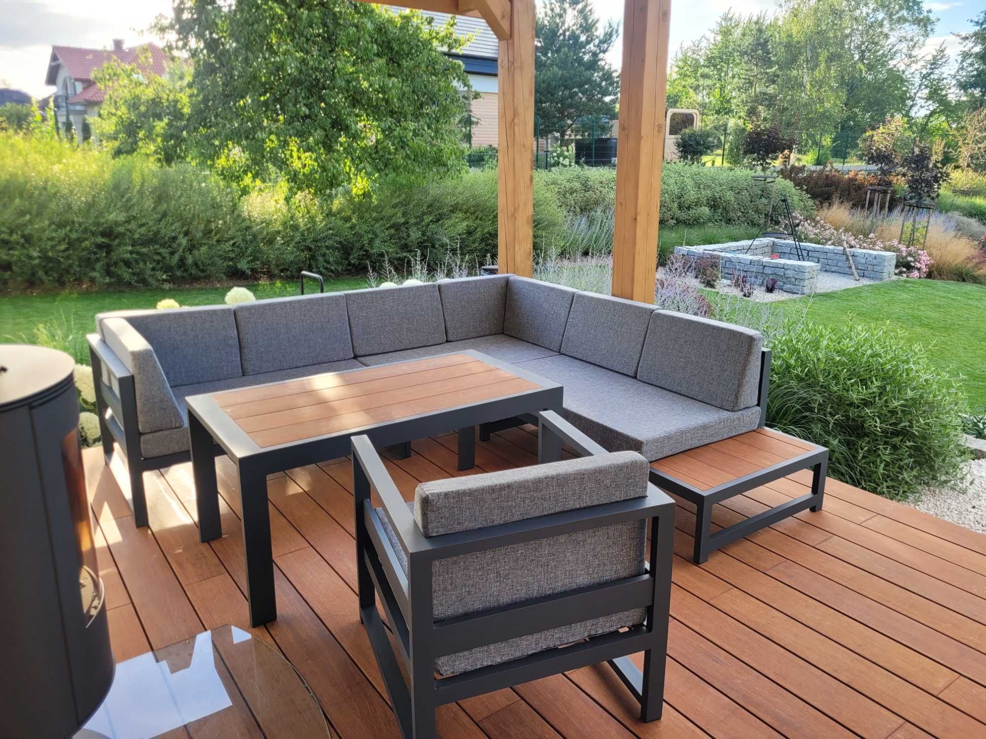 Narożnik na taras Meble modułowe ogrodowe  aluminium 100% produkt PL