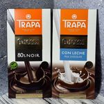 Шоколад TRAPA без цукру і глютену чорний 80% і молочний 80 г