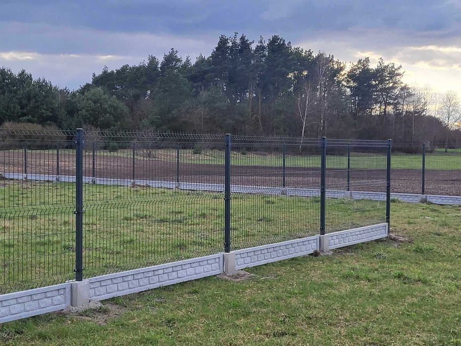 Ogrodzenie panelowe 3D plus Podmurówka