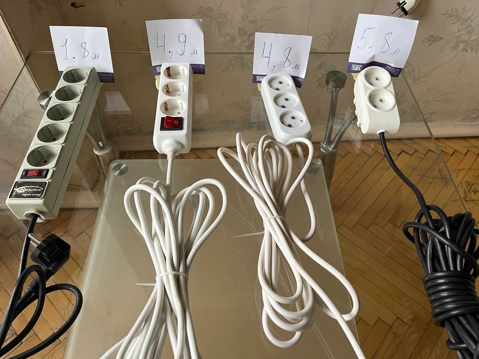 Сетевой удлинитель  кнопкой отключения.