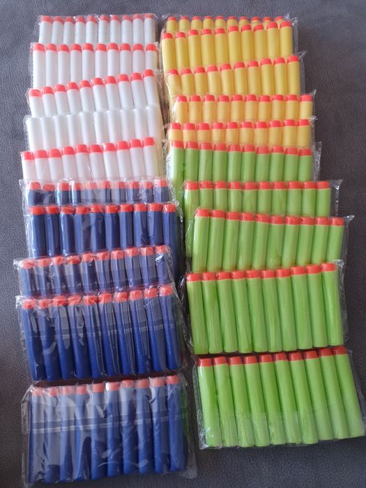 100 Recargas nerf pistola balas dardos
