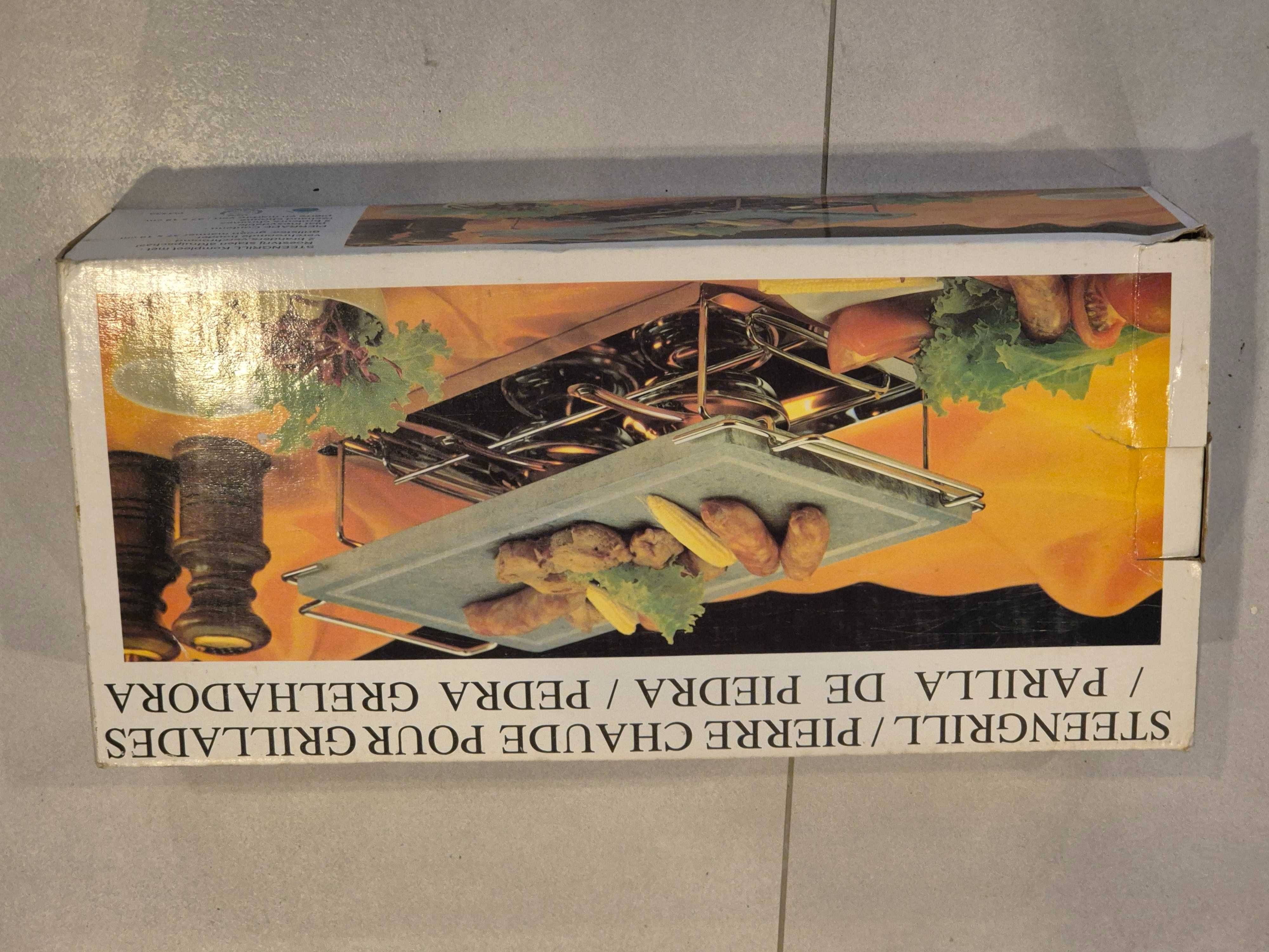 Vendo grelha de pedra de mesa com pouco uso.