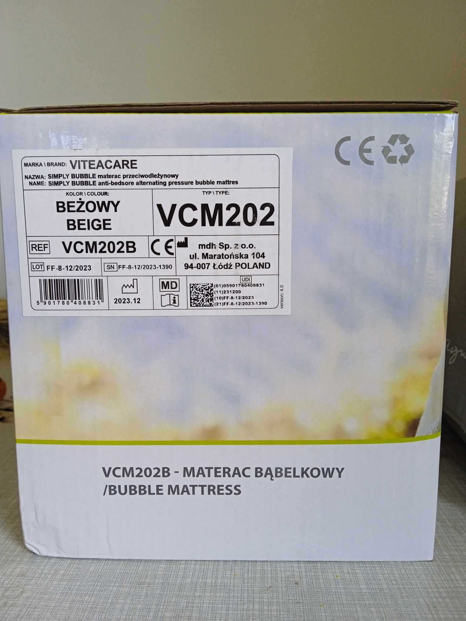 Materac Przeciwodleżynowy Vitea Care