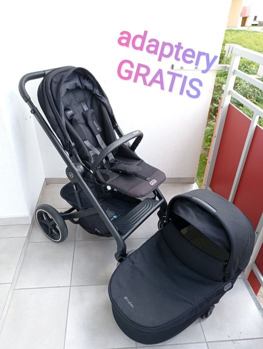 Sprzedam Cybex Balios s lux 2023 czarny  2w1 adaptery gratis