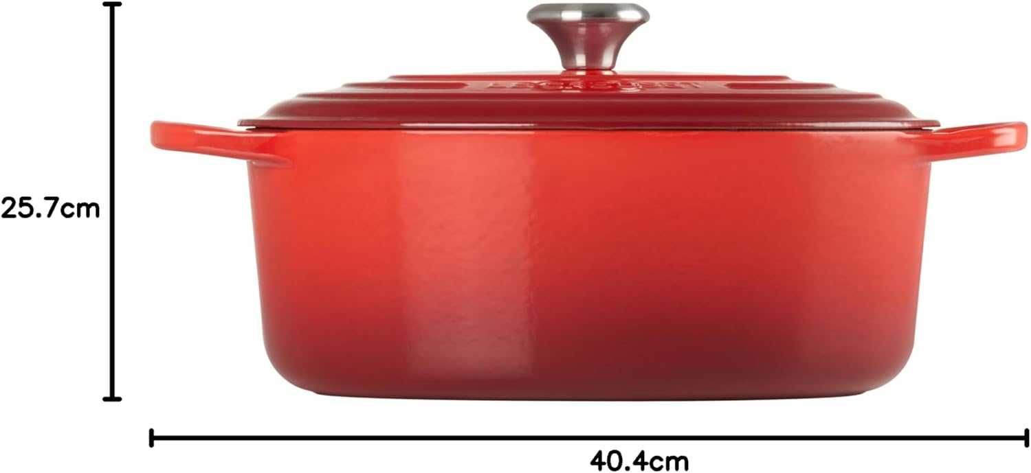 Le Creuset  Brytfanna owalna żeliwna Naczynie Żaroodporne 31 cm 6,3 L