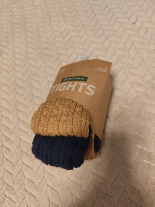 2 pary grubych rajstop coccodrillo r. 104/110