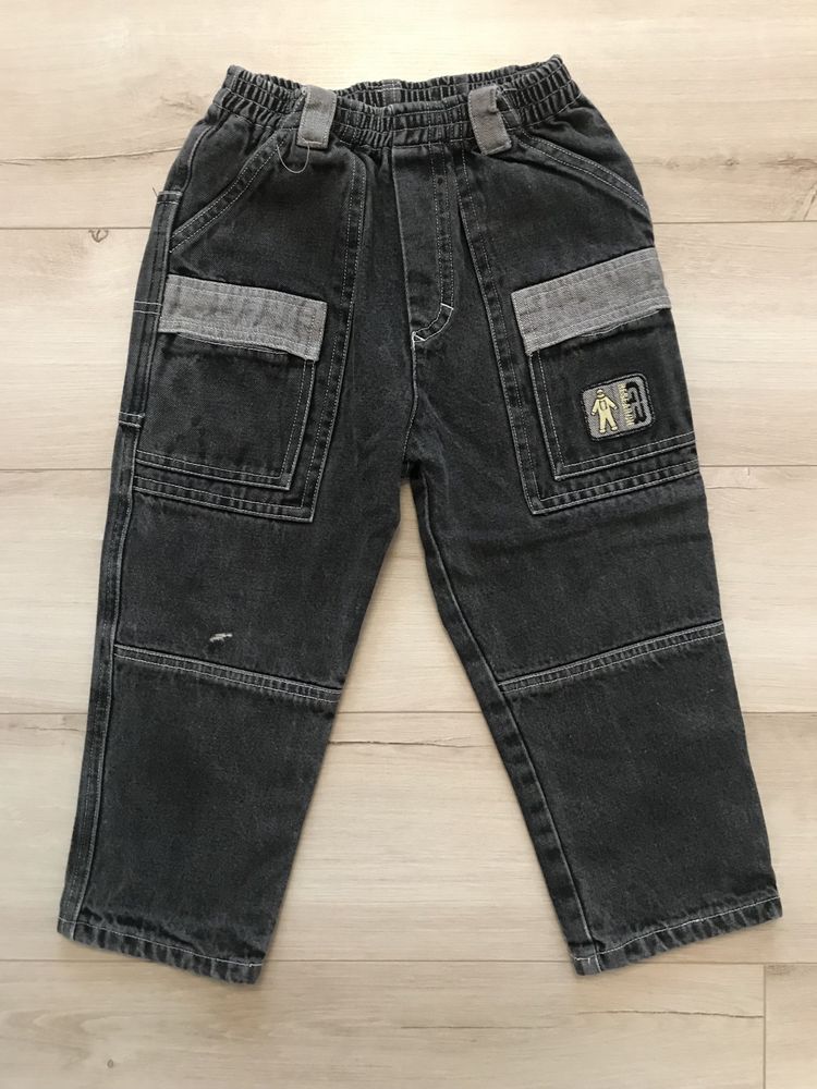 Утеплені джинси  для хлопчиків, штани на ріст 98 см, на 3-4 роки