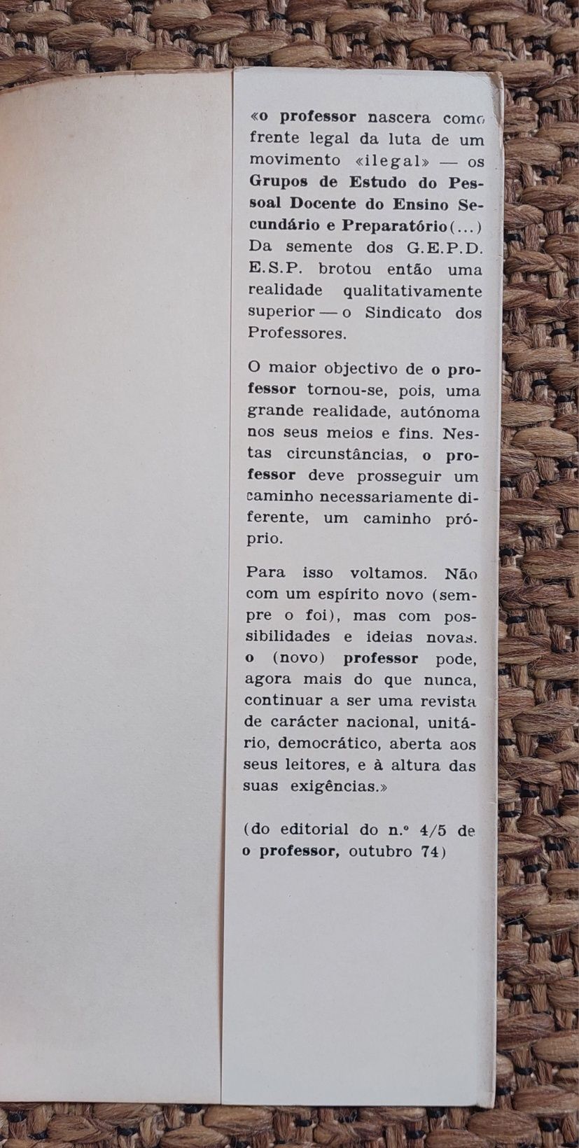 Educação, Acto Político - Agostinho dos Reis Monteiro