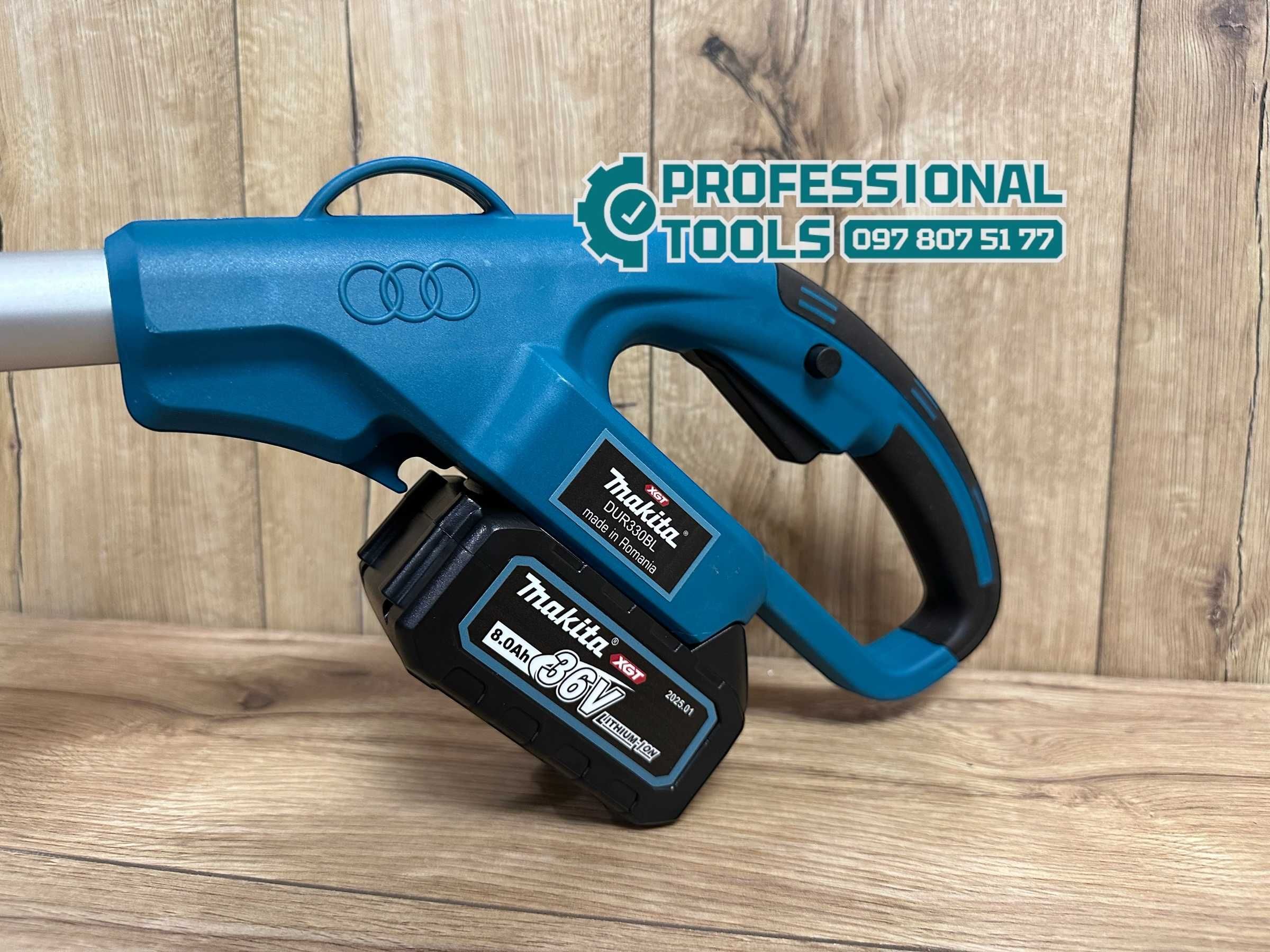 Акумуляторна безщіткова косілка Makita DUR330BL тример для трави 230мм