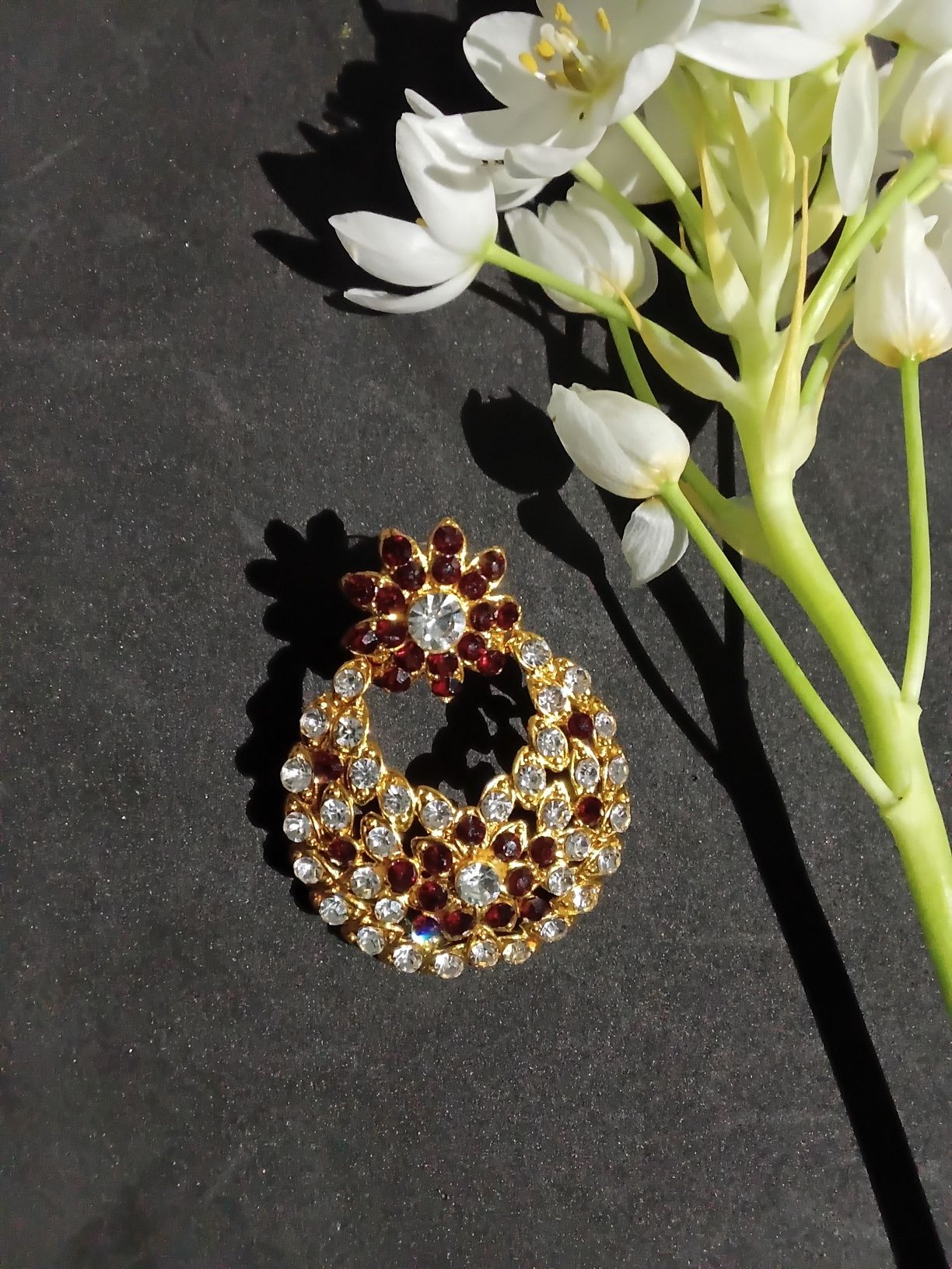 Choker Marrom Estilo Bollywood Folheado a Ouro 14 k– Tradição e Elegâ