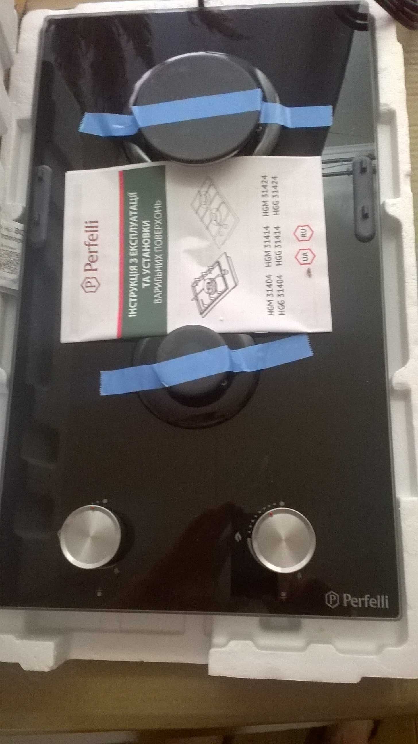 Варочная поверхность газовая Perfelli HGG 31424 BL