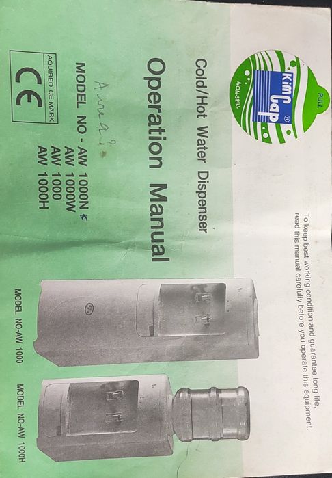 Dispensador de água fria e quente