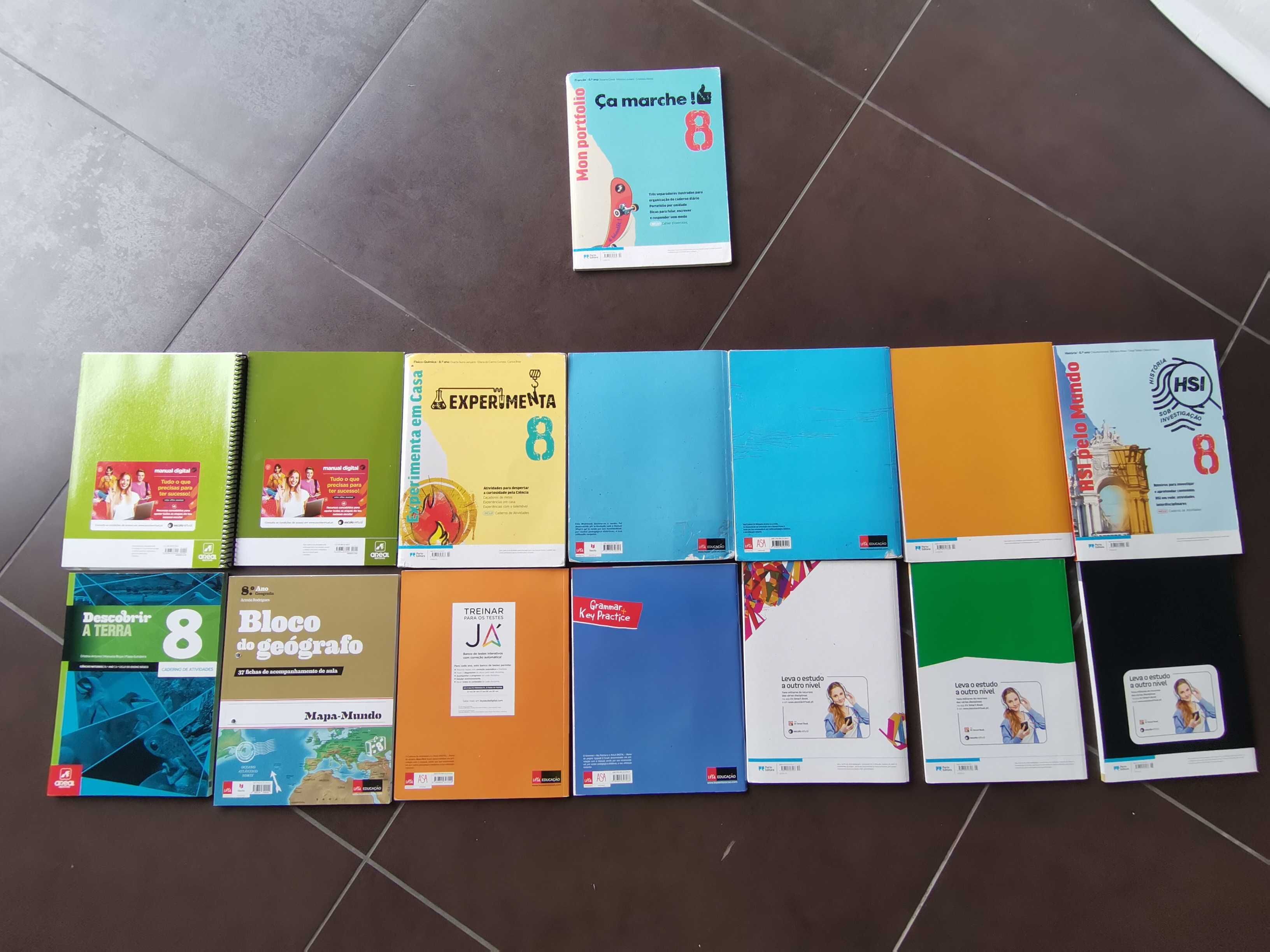 Manuais e Livros de Fichas do 8° Ano