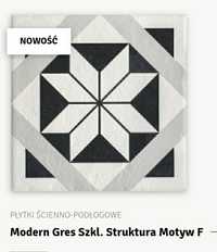 Paradyż Modern Motyw mozaika czarno-biała 19,8 x 19,8