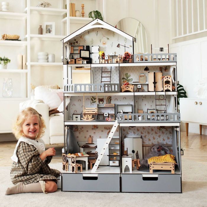 Ляльковий будинок дом для кукол Модный Особняк ЛОЛ Кукольный домик LOL