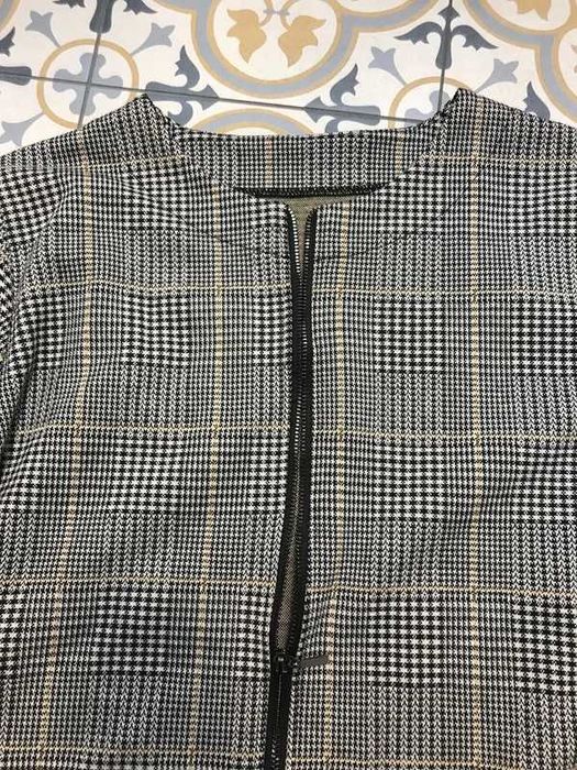 Marynarka w kratę/we wzory w stylu sportowym, żakiet damski