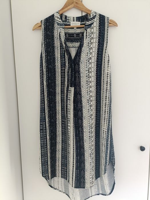 Sukienka damska bez rękawów na lato letnia luźna wiskoza S M