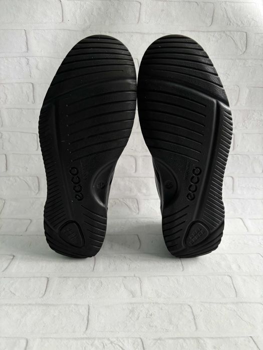 Чорні Шкіряні Чоловічі Туфлі Екко Ecco Transporter 45 Розмір Оригінал