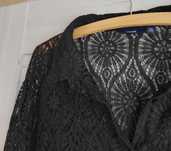 Stylowa elegancka koszula z bawełną koronka 3XL