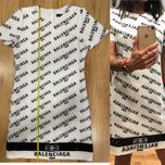 Sukienka Balenciaga Paris cyrkonie S/36