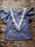 Blusa com bordado inglês