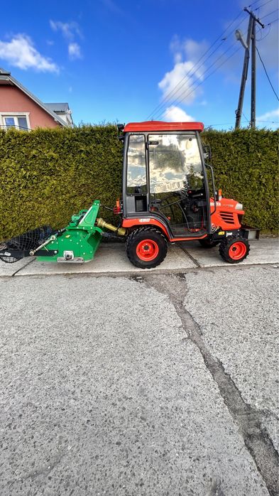 Mini Ciągniczek Kubota Bx2350 4X4 pług zimowy kosiarka glebogryzarka