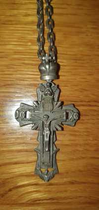 Продам старинный   крест на цепи