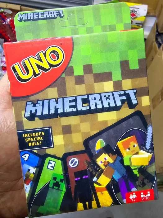 Uno Minecraft nowe karty dla dzieci gra podróżne