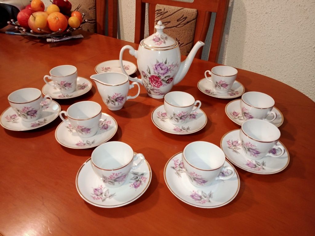 Serwis Włocławek porcelana róże