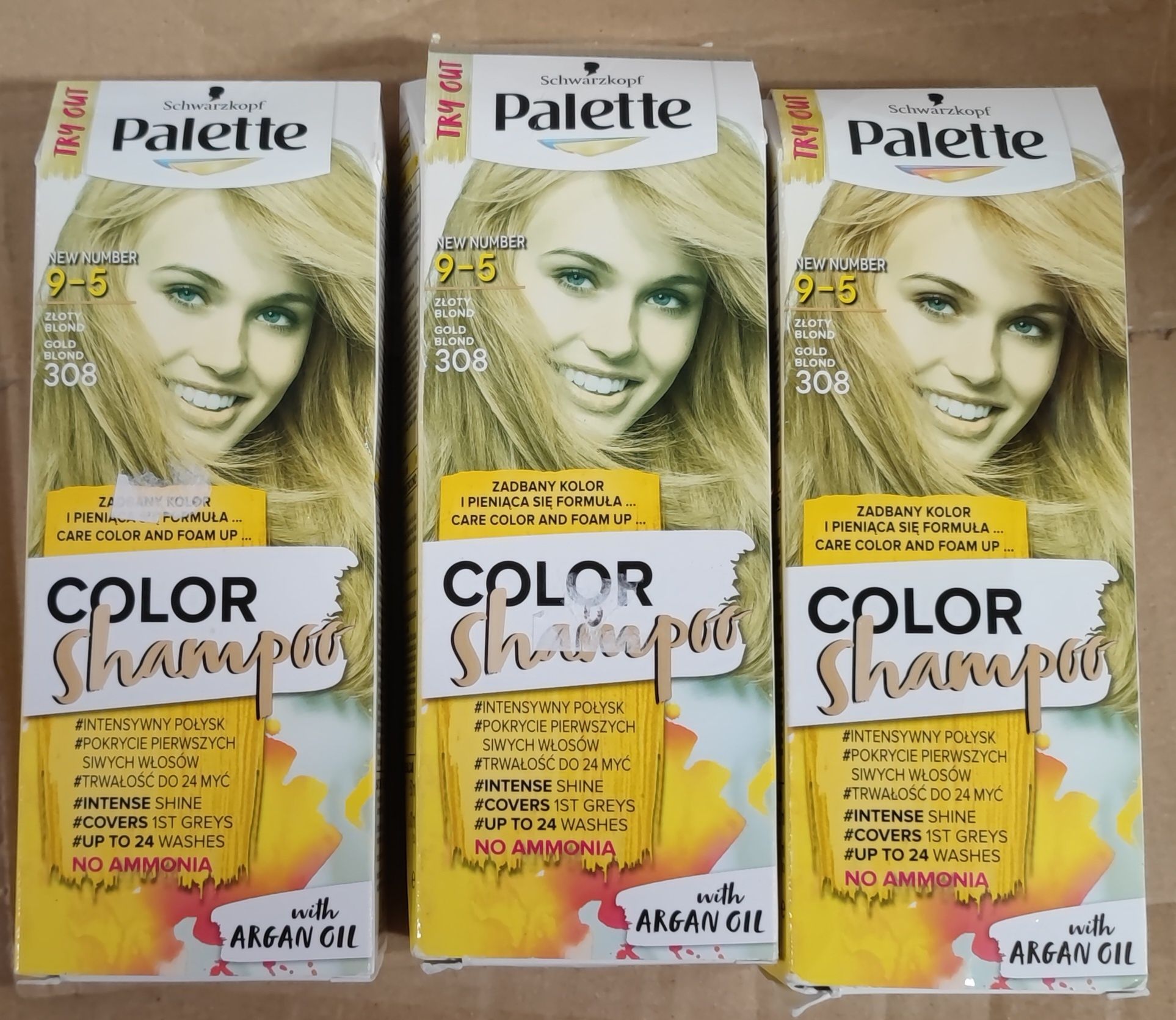 Palette 308 szampon koloryzujący złoty blond 9-5