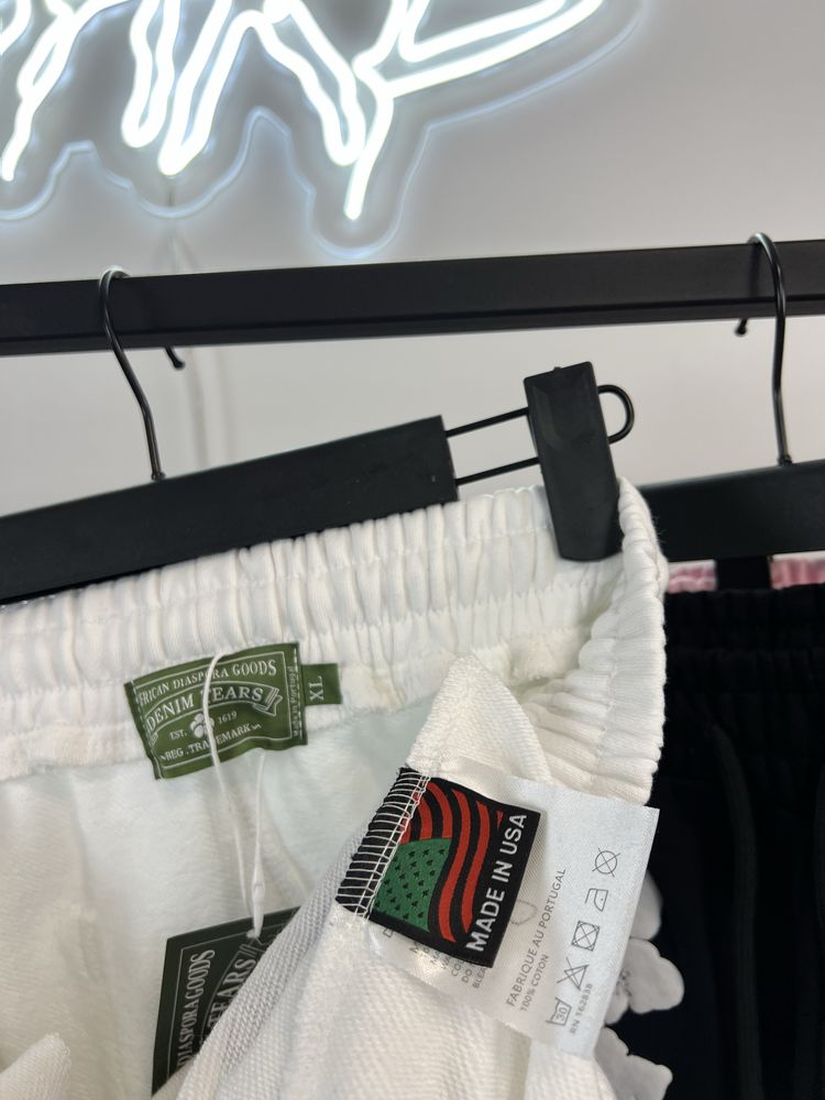‼️ШОРТИ DENIM TEARS‼️ / спортивні денім тірс з квітками central cee