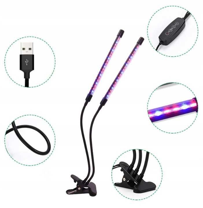 Lampa LED do UPRAWY ROŚLIN doświetlania wzrostu REGULACJA