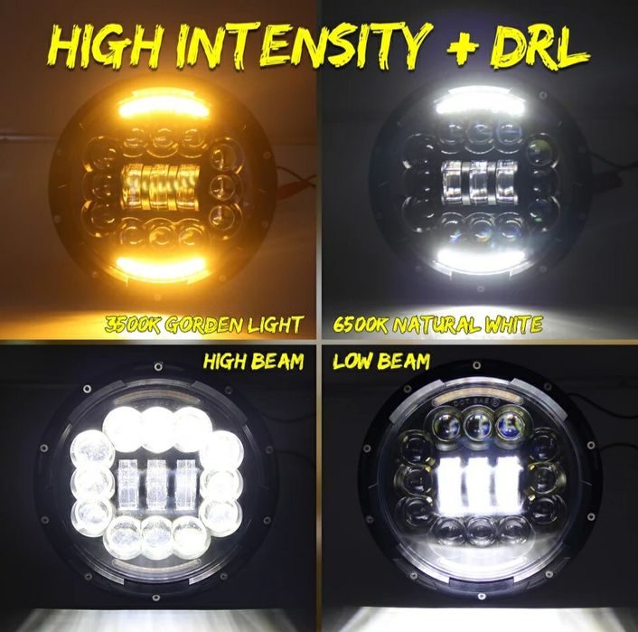 Фара Оптика 7д Нива Камаз Зил Nissan Toyota FJ ВАЗ оригинал СТГ Led H4