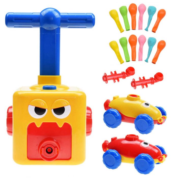 Samochód Aerodynamiczny Wyrzutnia + Pompka Balony Zabawka