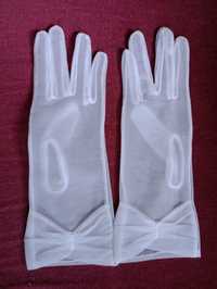 Rękawiczki białe krótkie Glamour Lolita
