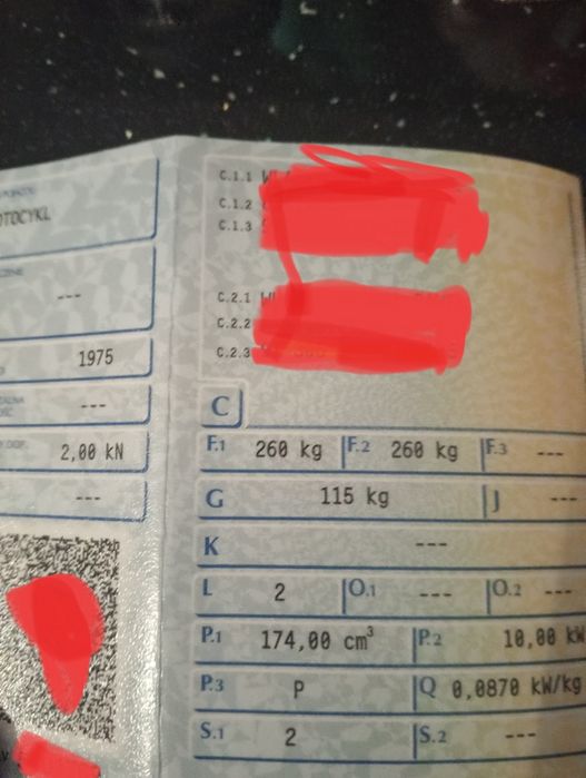 WSK 175 zarejestrowana na białe tablice