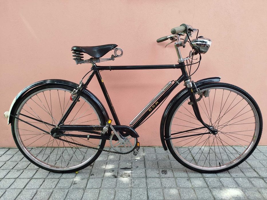 Bicicleta antiga clássica pasteleira inglesa - BSA 01/1976