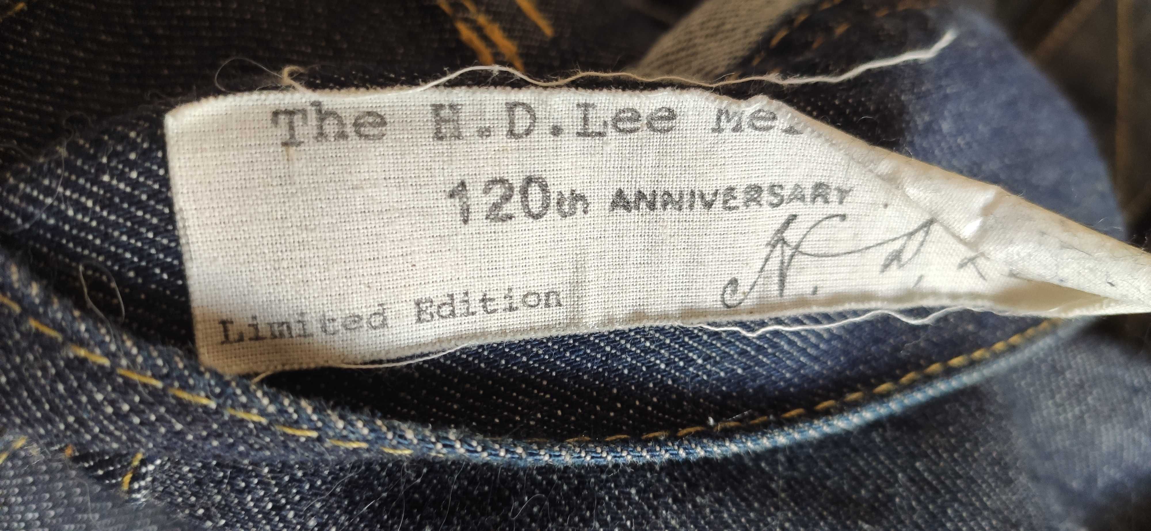 Мужской джинсовый пиджак Lee Rider Jacket. 120 Anniversary.