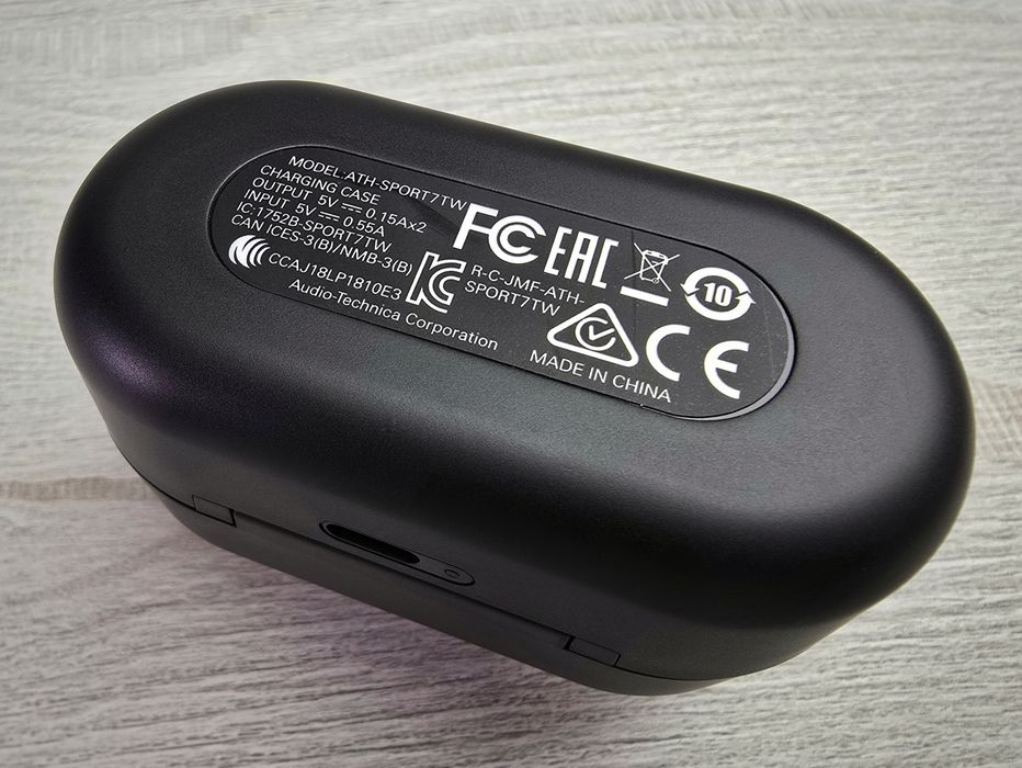 Бездротові вологостійкі навушники Audio-Technica (ATH-SPORT7TW) Gray