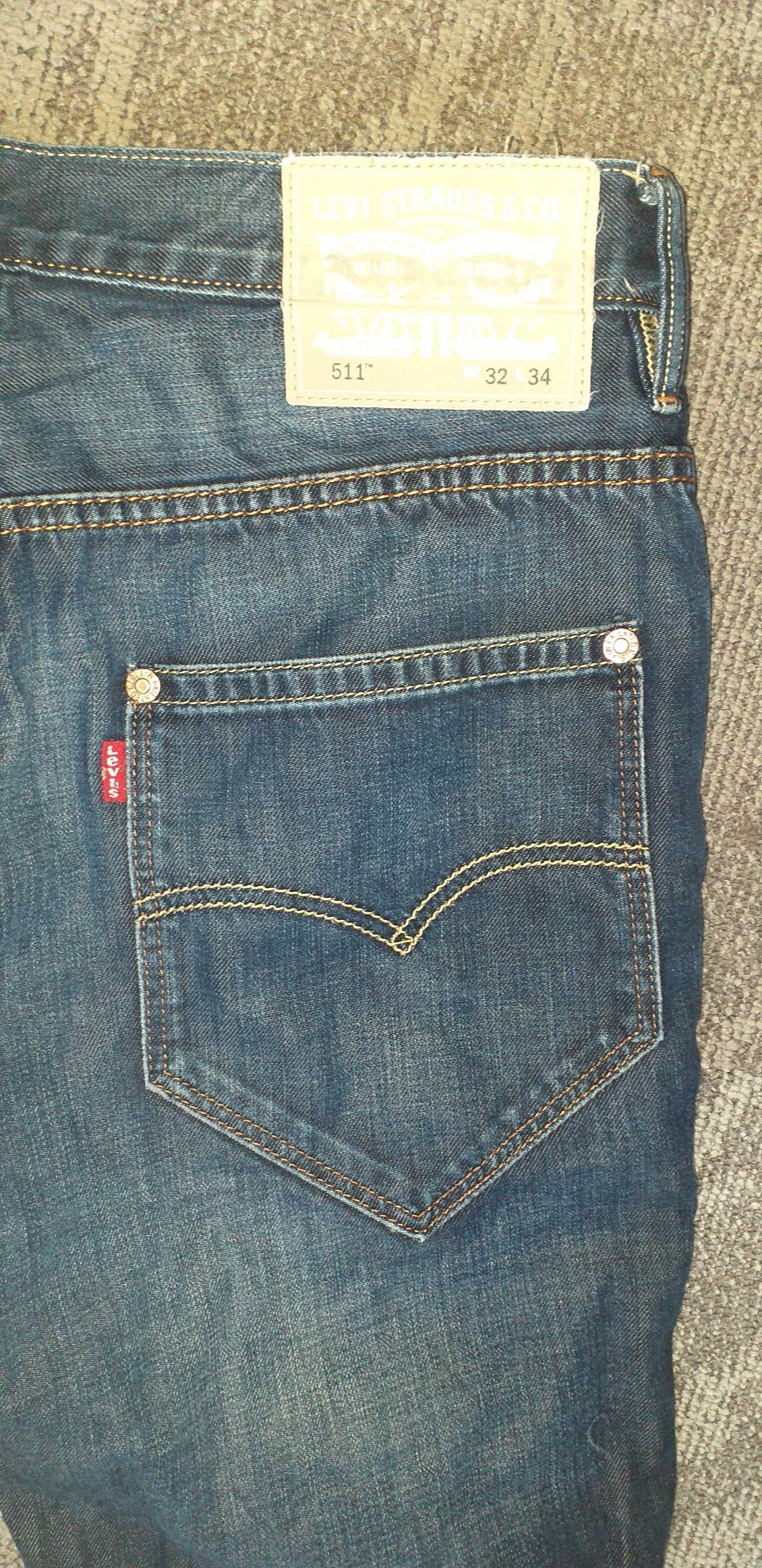 Levis 511 Spodnie jeans męskie roz W32L34