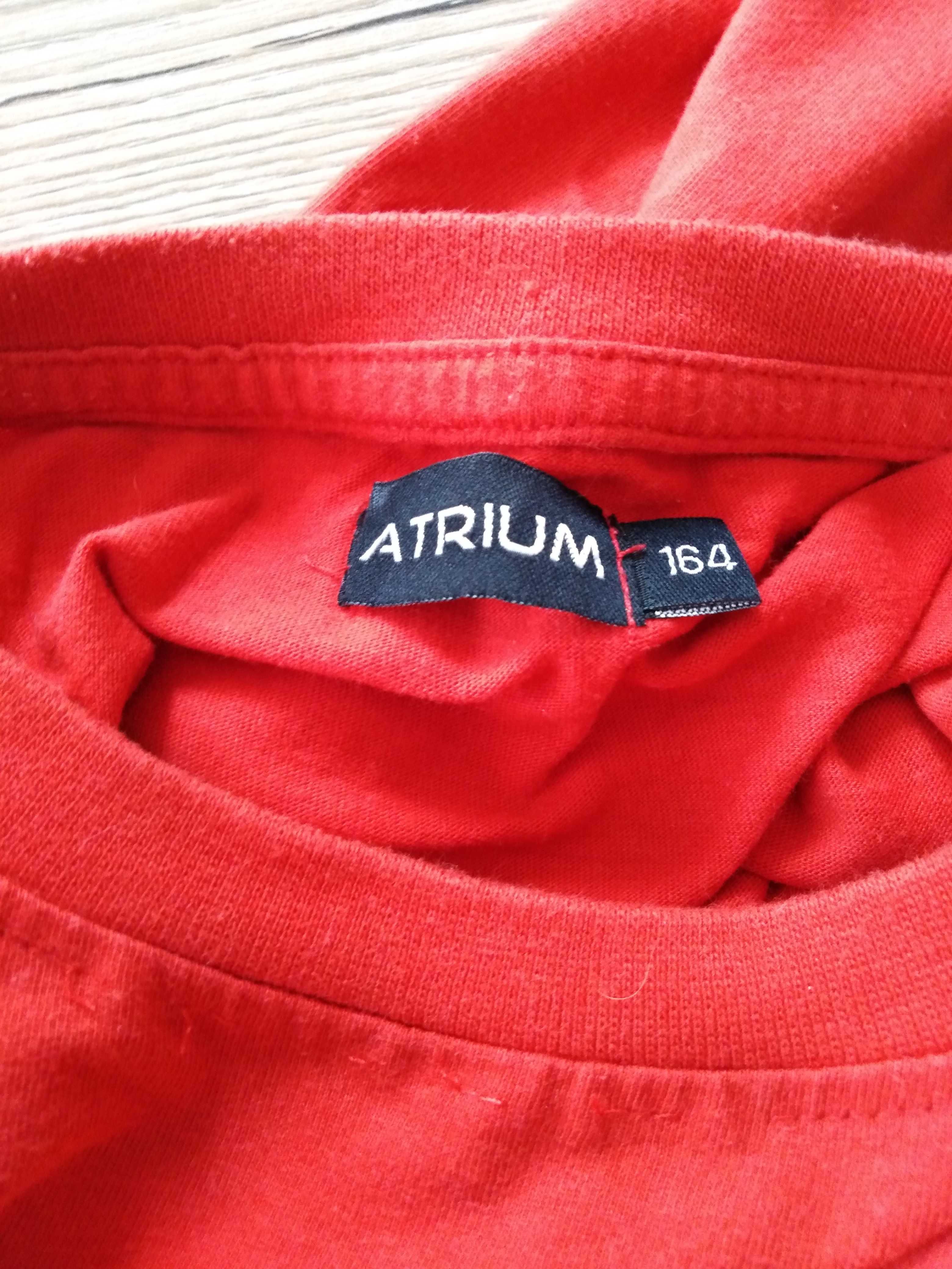 Bluzka czerwona z wzorem ogniowym Atrium rozmiar 164 cm,