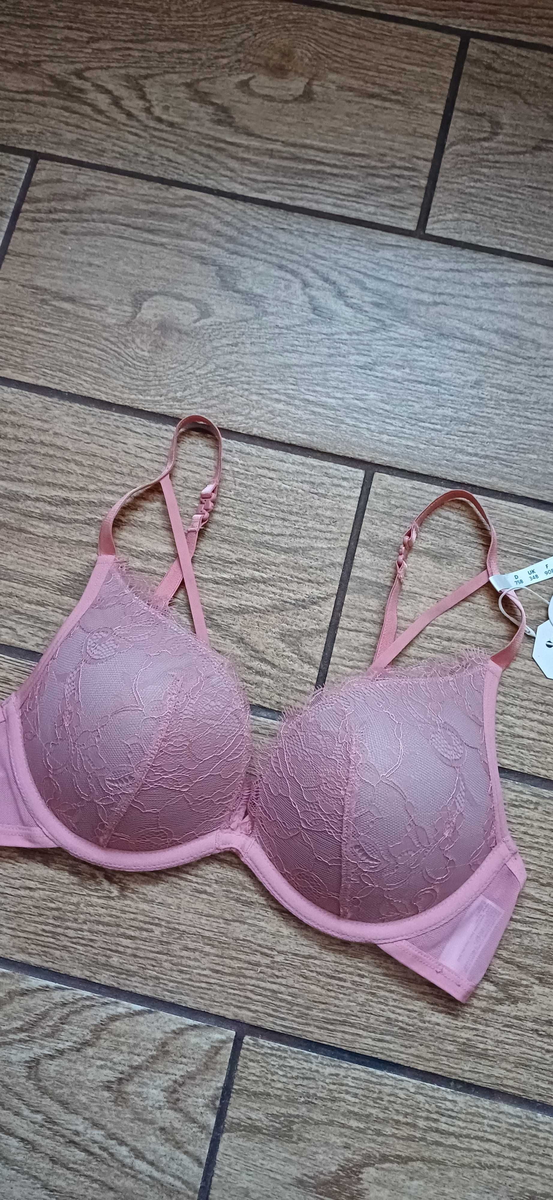 Nowy różowy biustonosz EDC by Esprit r. 75 B push up