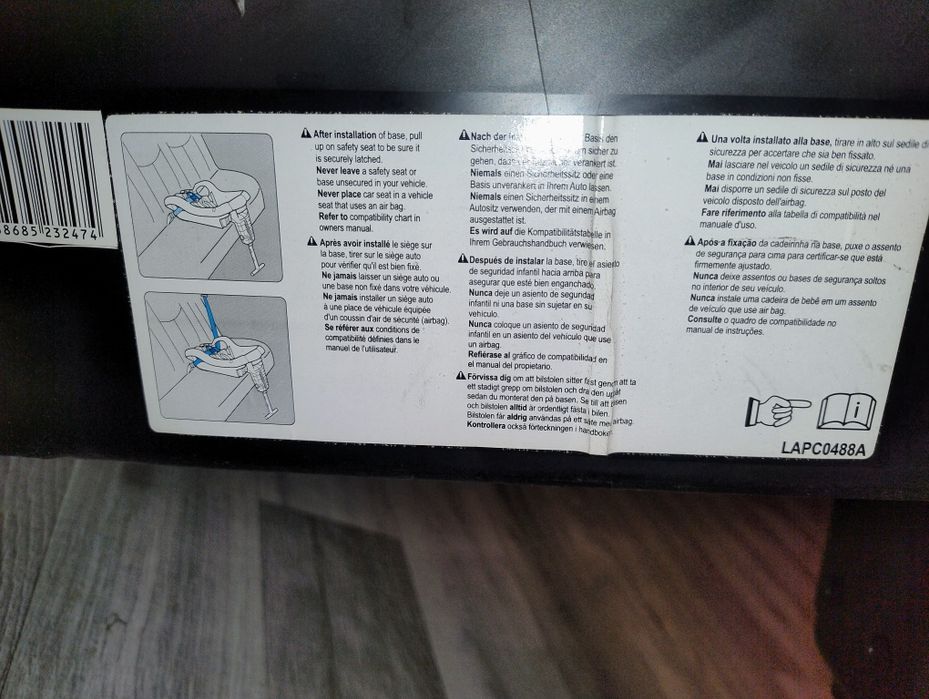Fotelik nosidełko samochodowe z bazą teutonia tario