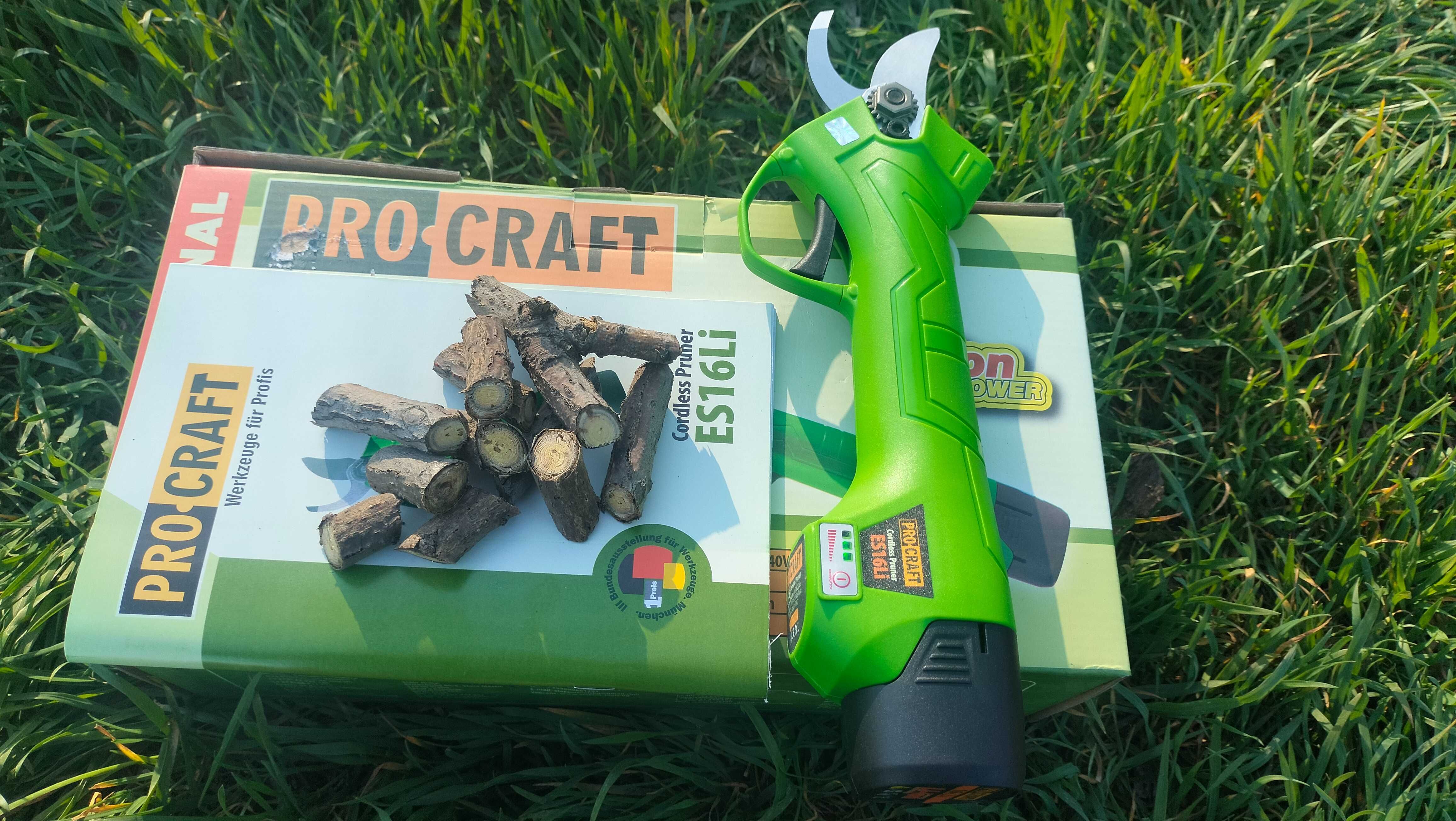 Секатор аккумуляторный, садовый, PRO CRAFT.