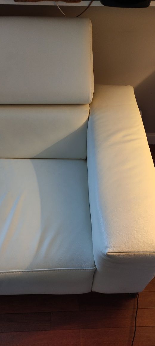 Sofa BLOOR skóra biała